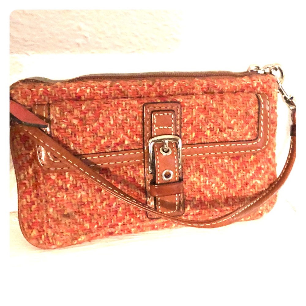 authentic Coach wristlet bag